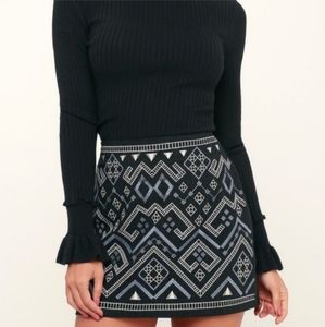 Lush black mini skirt size M